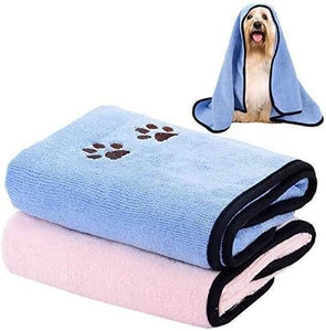 2PCS Pet Towels, Pet Micro fiber Towel Quick Drying Towel for Cat and Dog